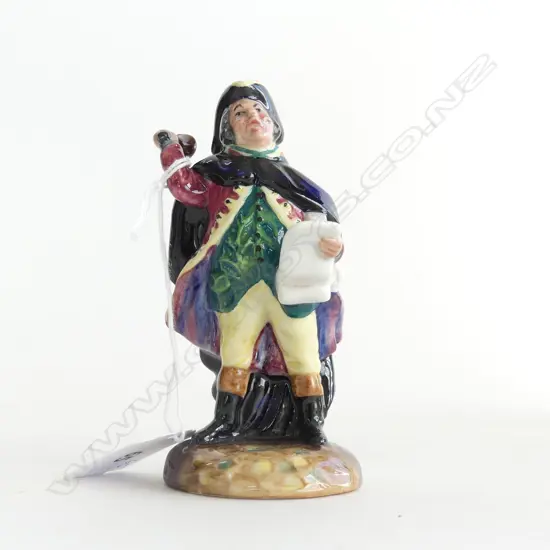 A Royal Doulton figure 'Town Crier' miniature, HN3261, modelled by Peggy Davies, 1952,